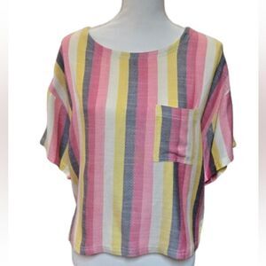 Colorful Striped Women's Blouse